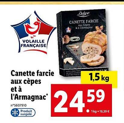 canette farcie aux cepes et a l'armagnac