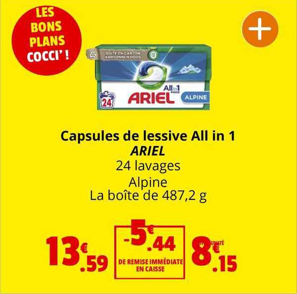 capsules de lessive all in 1 ariel