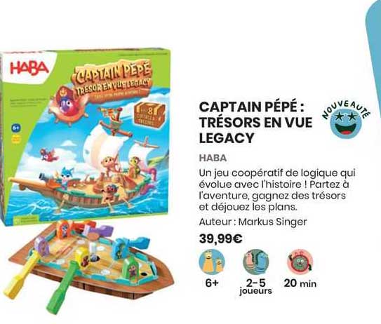 captain pépé : trésors en vue legacy - haba