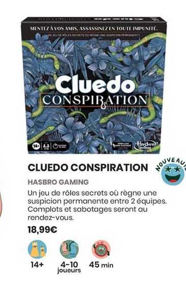 cluedo conspiration - hasbro gaming