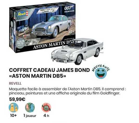 coffret cadeau james bond "aston martin db5"