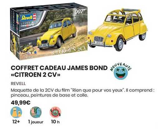 coffret cadeau james bond "citroen 2cv"