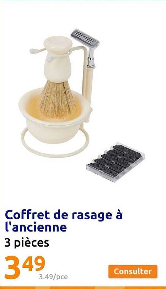 coffret de rasage a l'ancienne