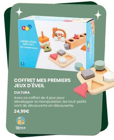 coffret mes premiers jeux d'éveil - cultura