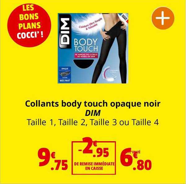 collants body touch opaque noir dim