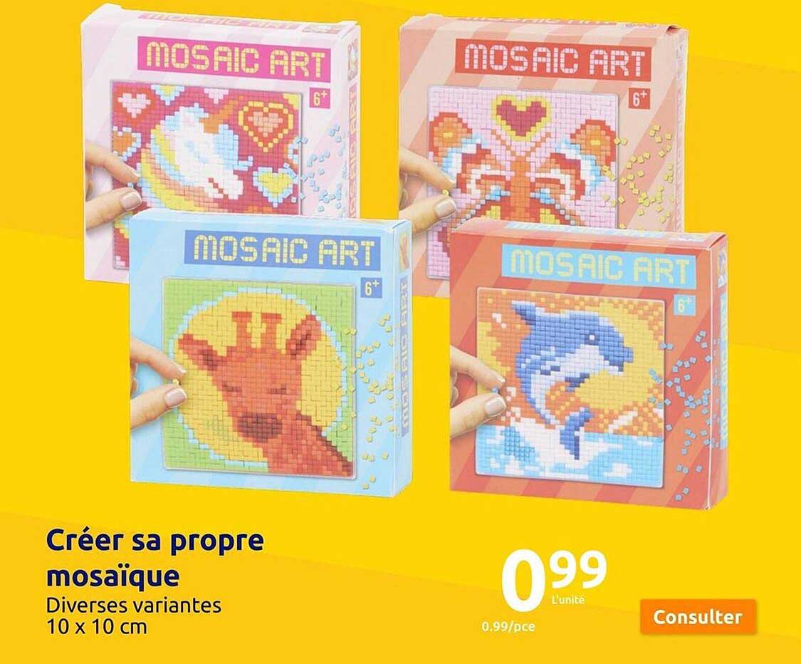 creer sa propre mosaique