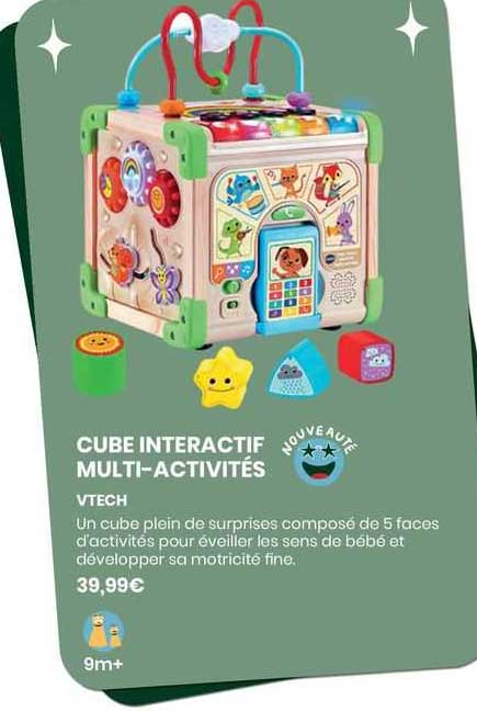 cube interactif multi-activités - vtech