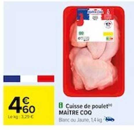 cuisse de poulet maître coq