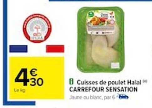 Cuisses De Poulet Halal Carrefour Sensation