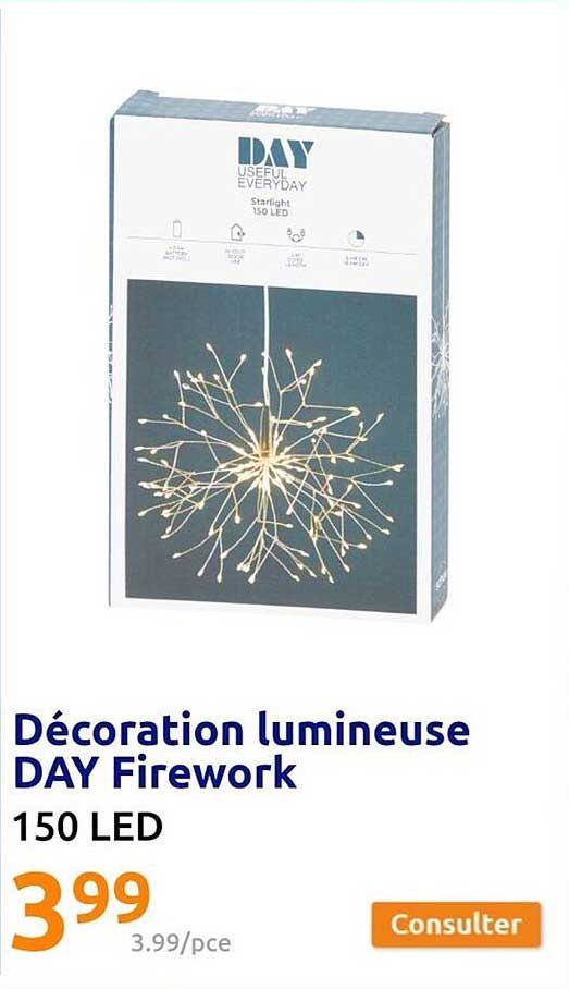 decoration lumineuse day firework