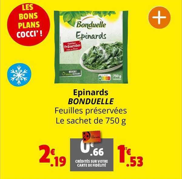 épinards Bonduelle