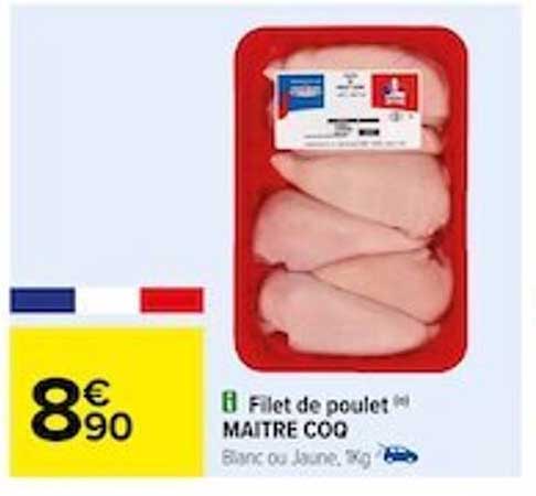 filet de poulet maître coq