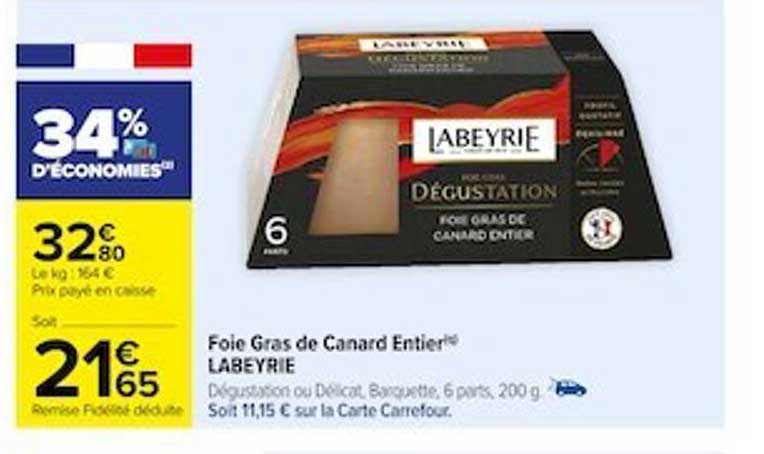 Foie Gras De Canard Entier Labeyrie