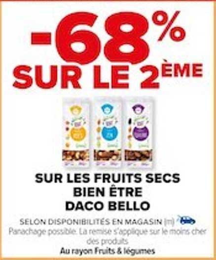 Fruits Secs Bien être Daco Bello