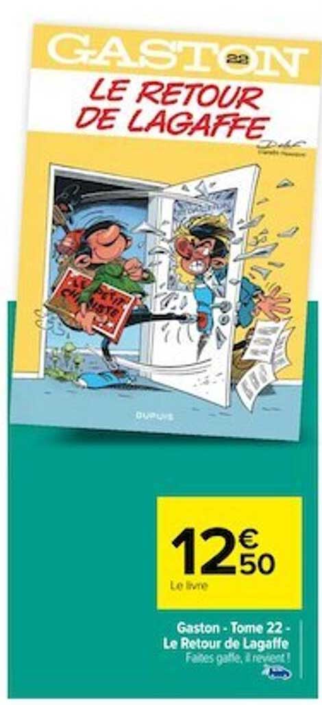 gaston - tome 22- le retour de lagaffe