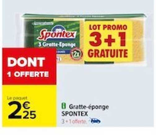 gratte-éponge spontex