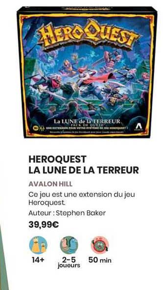 heroquest la lune de la terreur - avalon hill