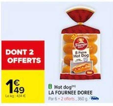 hot dog la fournée dorée