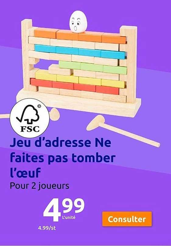 jeu d'adresse ne faites pas tomber l'oeuf