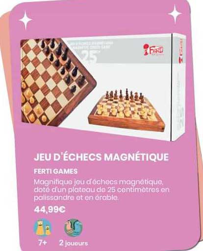 jeu d'échecs magnétique - ferti games