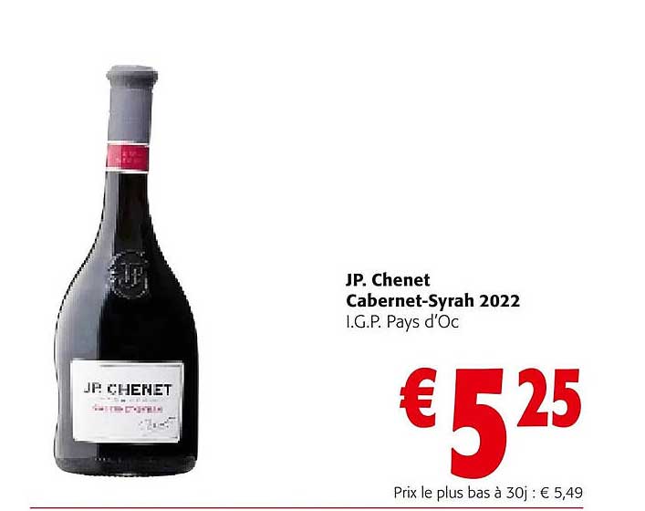 jp. chenet cabernet-syrah 2022 i.g.p. pays d'oc