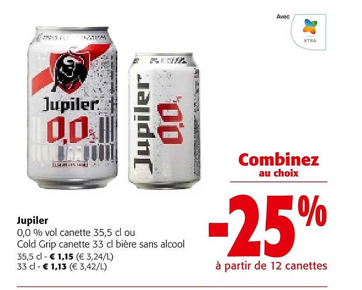 jupiler 0,0% ou cold grip
