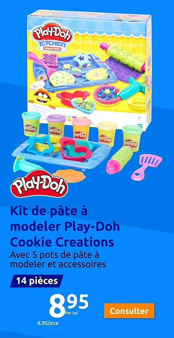 kit de pate a modeler play-doh cookie creations