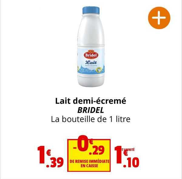 lait demi-écrémé bridel