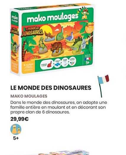 le monde des dinosaures mako moulages