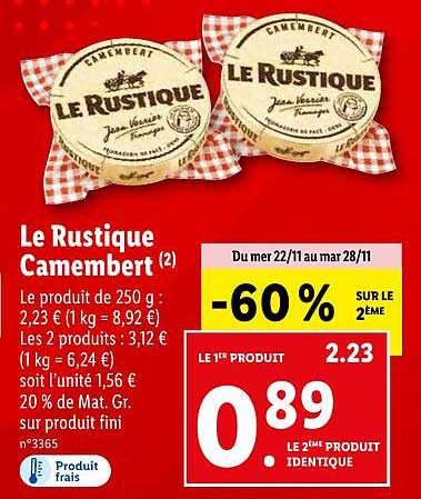 Le Rustique Camembert