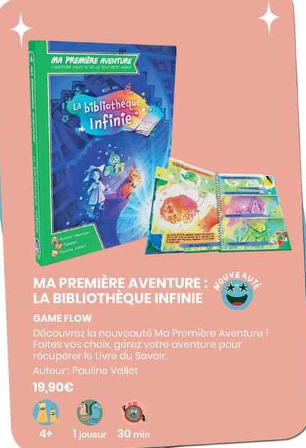 ma première aventure la bibliothèque infinie game flow