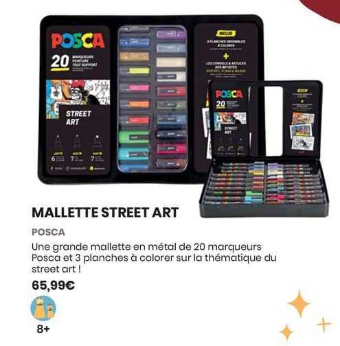 mallette street art posca