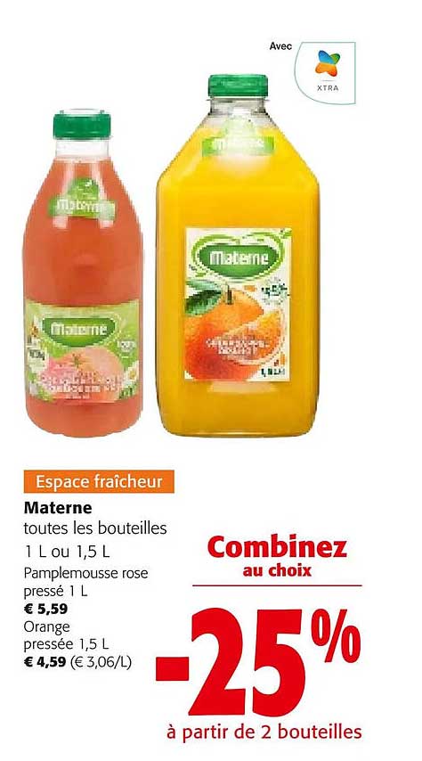 materne pamplemousse rose, orange pressée