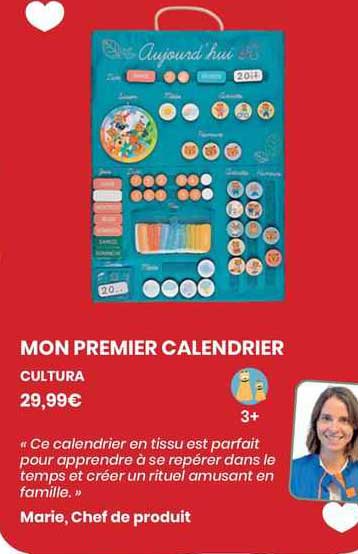 mon premier calendrier cultura