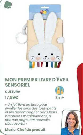 mon premier livre d'éveil sensoriel - cultura