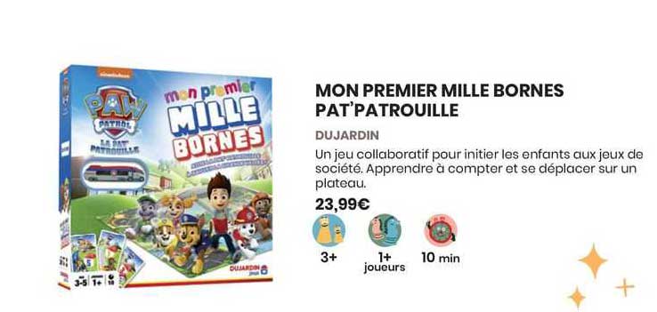 Mon Premier Mille Bornes Pat'patrouille Dujardin