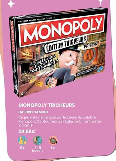 monopoly tricheurs - hasbro gaming