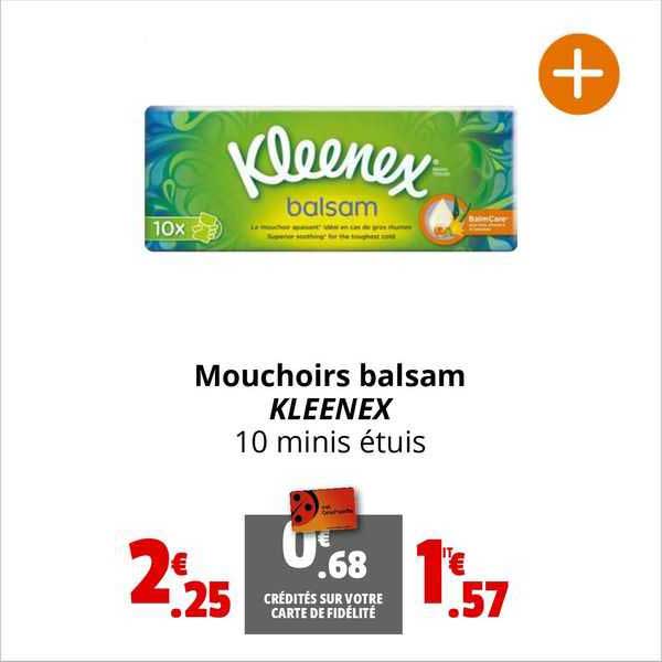 Mouchoirs Balsam Kleenex
