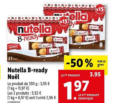 nutella b-ready noel