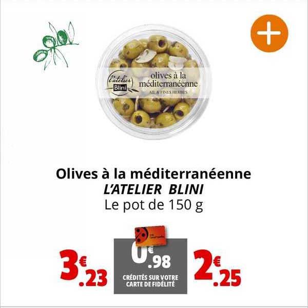 olives à la méditerranéenne l'atelier blini