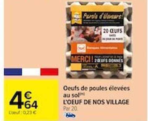 œufs de poules élevées au sol l'œuf de nos village