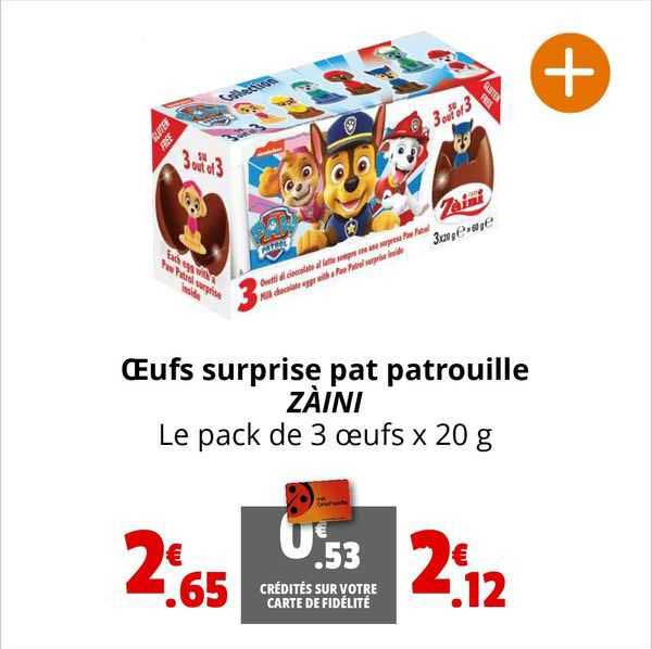 œufs surprise pat patrouille zàini