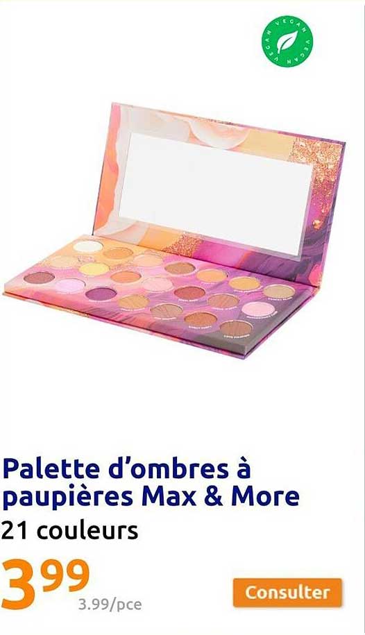 palette d'ombres a paupieres max & more