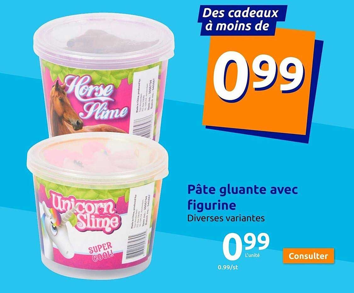 pate gluante avec figurine