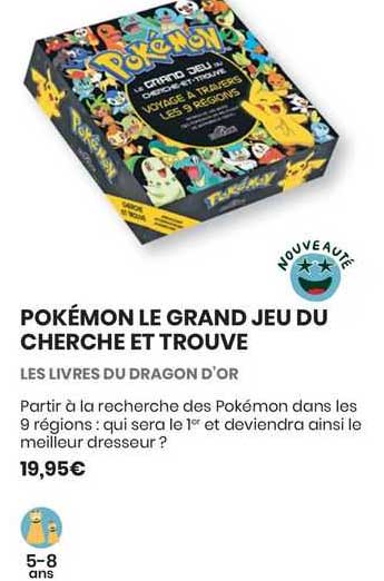 pokémon le grand jeu du cherche et trouve - les livres du dragon d'or