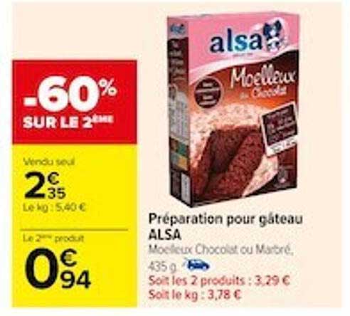 Préparation Pour Gâteau Alsa