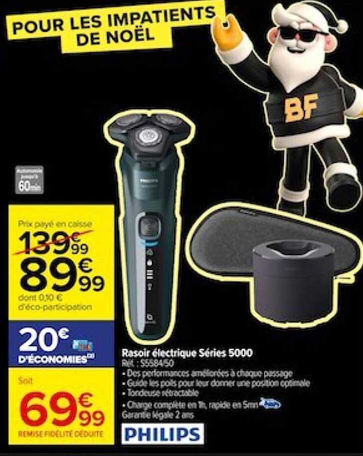 rasoir électrique séries 5000 philips