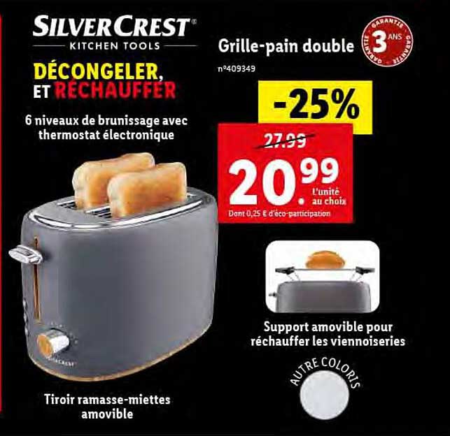 silvercrest grille-pain double