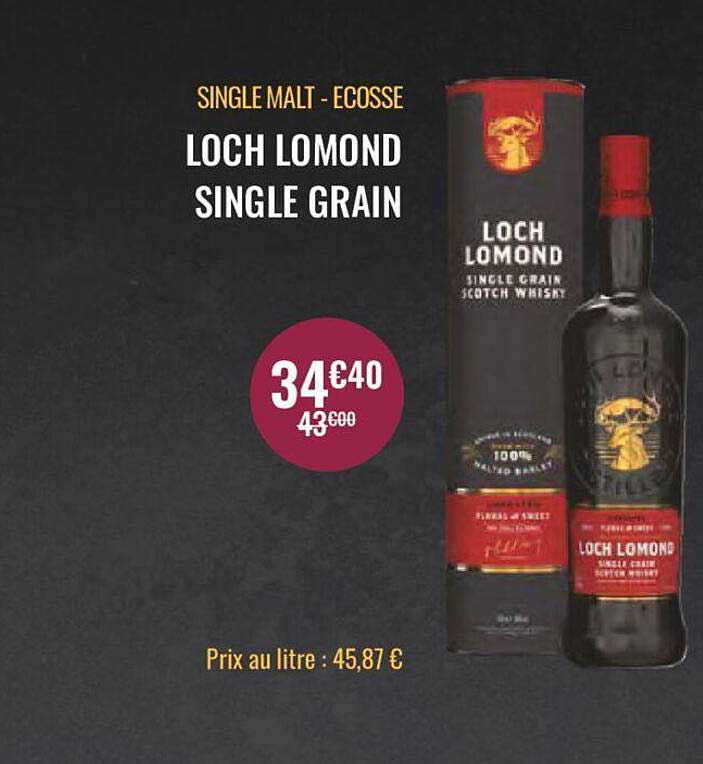 single malt - écosse loch lomond single grain