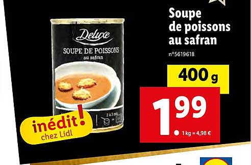 soupe de poissons au safran